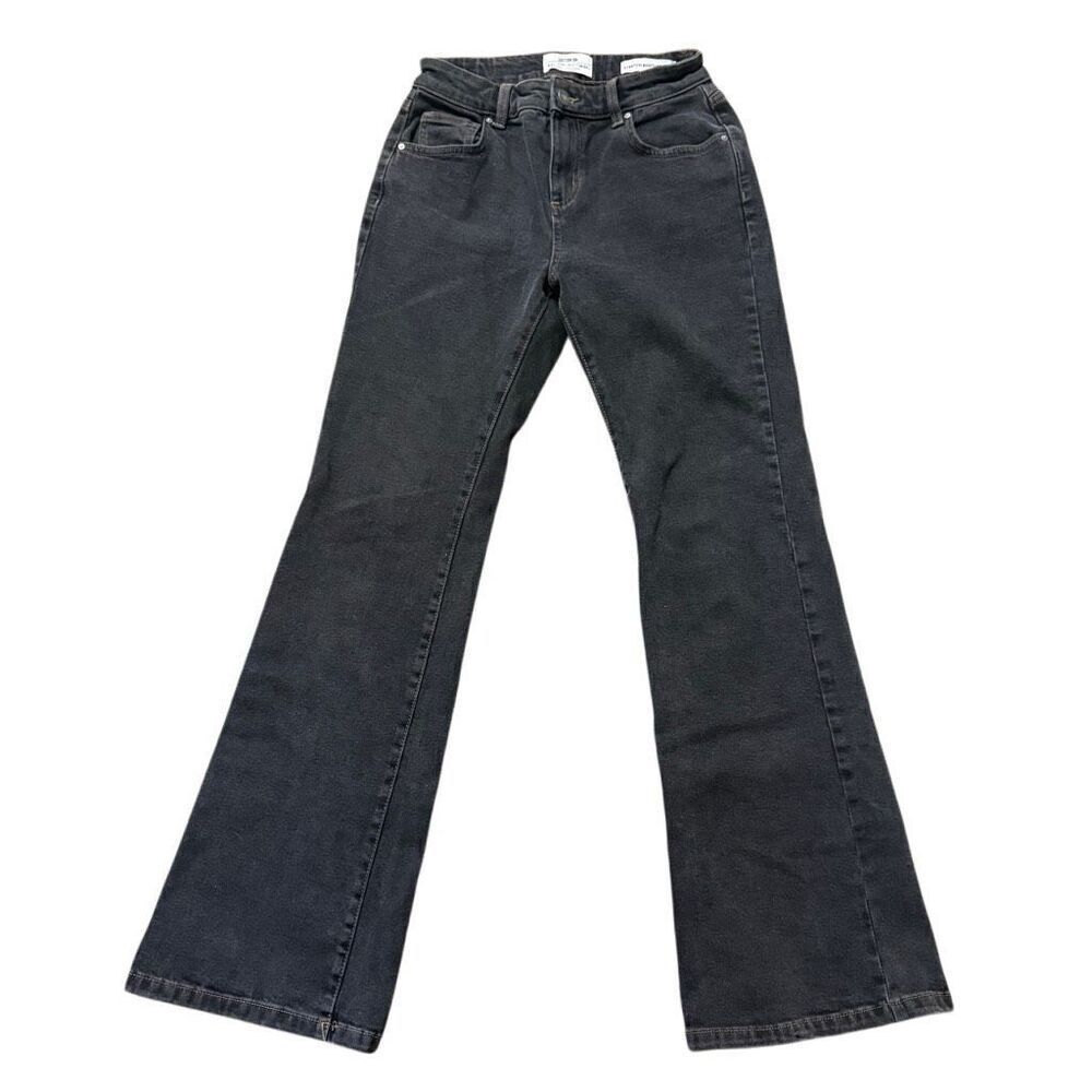 Cotton On black stretch bootleg jeans size 4